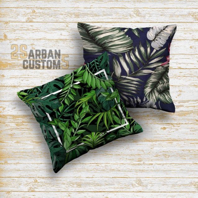 Sarung Bantal Motif Daun