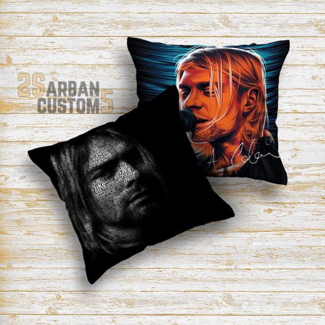 Sarung Bantal Custom Kurt Cobain